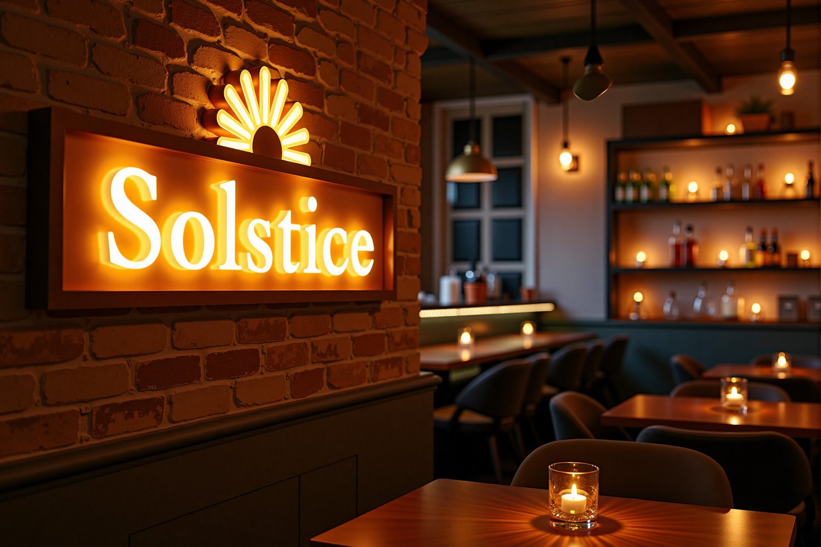 Solstice illuminated wall feature